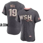 Josh Bell Men's Washington Nationals Gray Authentic 2022 City Connect Jersey