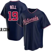 Josh Bell Men's Washington Nationals Navy Replica Alternate Jersey