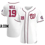 Josh Bell Men's Washington Nationals White Authentic Home Jersey