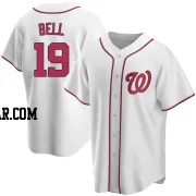 Josh Bell Men's Washington Nationals White Replica Home Jersey