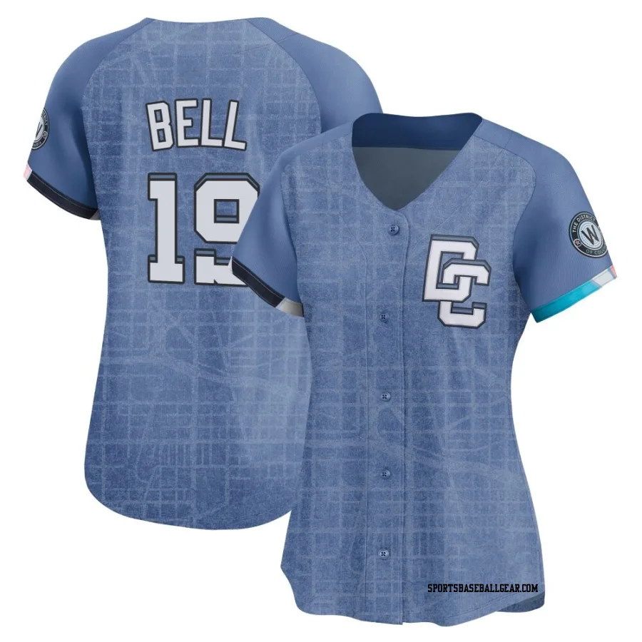 Josh Bell Women's Washington Nationals Blue Limited 2025 City Connect Jersey