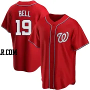 Josh Bell Youth Washington Nationals Red Replica Alternate Jersey
