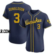 Josh Donaldson Men's Milwaukee Brewers Navy Elite Alternate Jersey