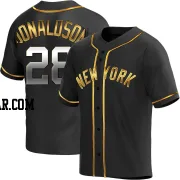 Josh Donaldson Men's New York Yankees Black Golden Replica Alternate Jersey