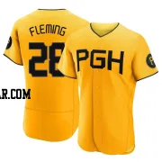 Josh Fleming Men's Pittsburgh Pirates Gold Authentic 2023 City Connect Jersey