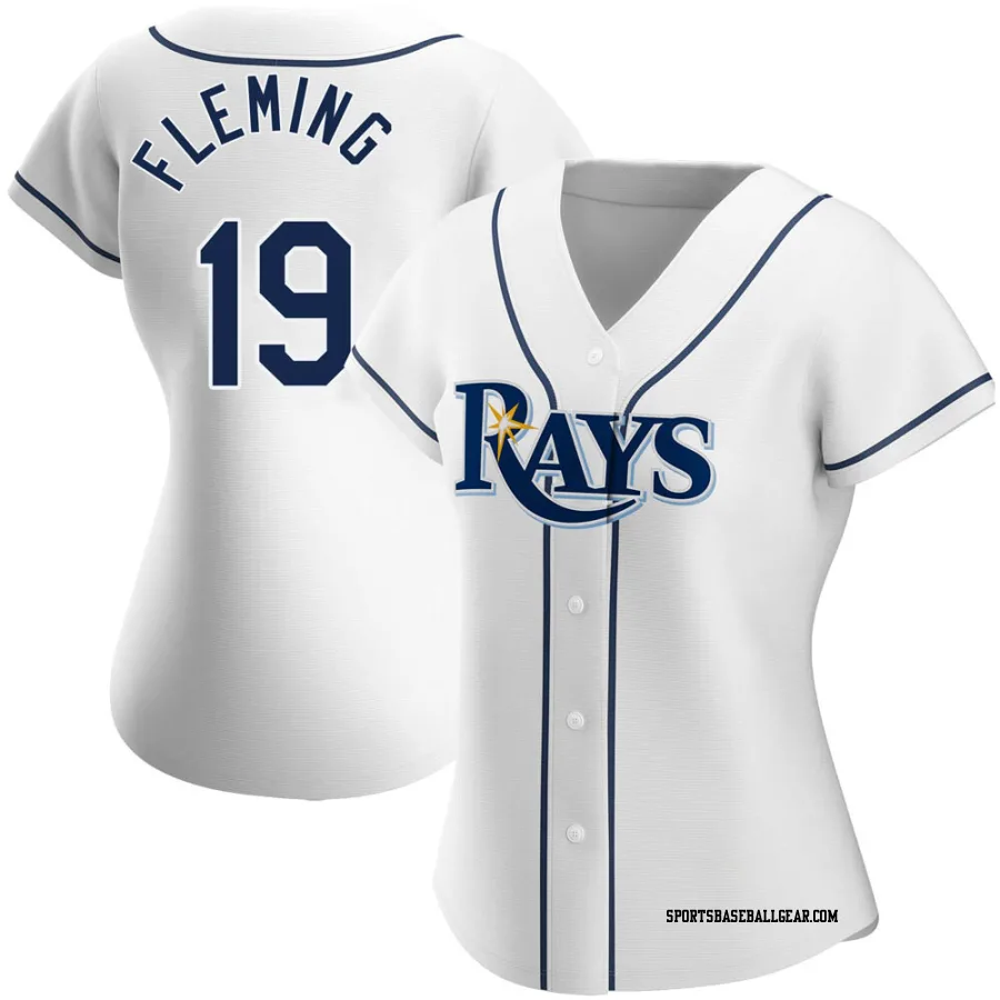 Josh Fleming Women's Tampa Bay Rays White Replica Home Jersey