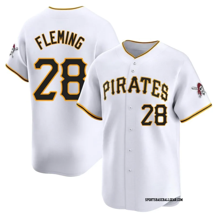 Josh Fleming Youth Pittsburgh Pirates White Limited Home Jersey