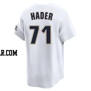 Josh Hader Men's Houston Astros White Limited Throwback Cooperstown Collection Jersey