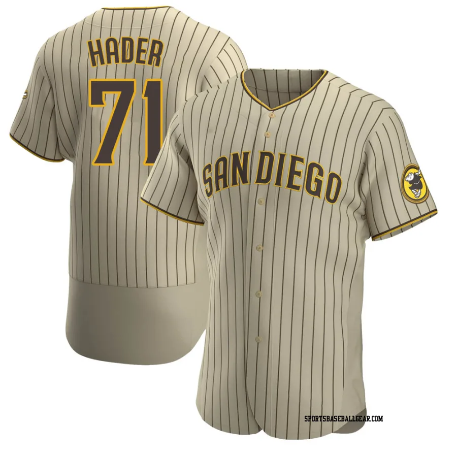 Josh Hader Men's San Diego Padres Tan/Brown Authentic Alternate Jersey