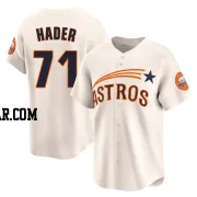 Josh Hader Youth Houston Astros Cream Limited Throwback Cooperstown Collection Jersey