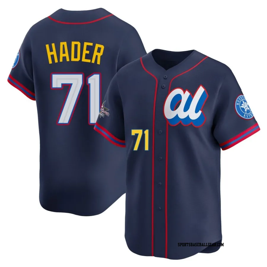 Josh Hader Youth Houston Astros Navy Limited American League 2025 All-Star Edition Jersey