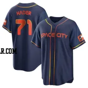 Josh Hader Youth Houston Astros Navy Replica 2022 City Connect Jersey