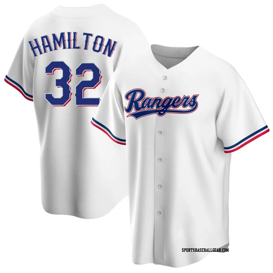 Josh Hamilton Youth Texas Rangers White Replica Home Jersey