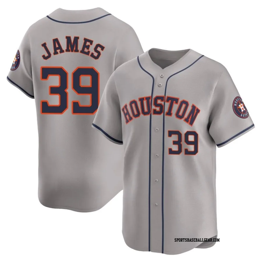 Josh James Men's Houston Astros Gray Limited Away Jersey
