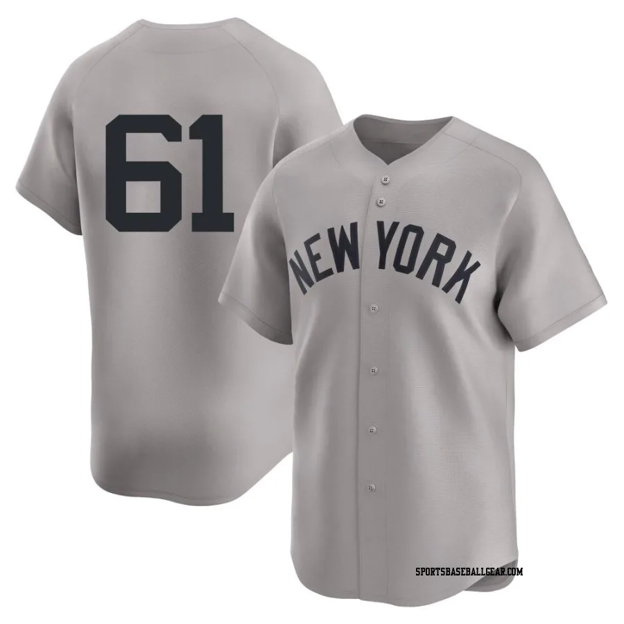 Josh Maciejewski Youth New York Yankees Gray Limited Away 2nd Jersey