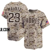 Josh Mallitz Men's San Diego Padres Camo Limited 2nd Alternate Jersey