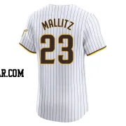 Josh Mallitz Men's San Diego Padres White Elite Home Jersey