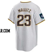 Josh Mallitz Men's San Diego Padres White Replica 2024 World Tour Seoul Series Home Jersey