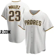 Josh Mallitz Youth San Diego Padres White/Brown Replica Home Jersey