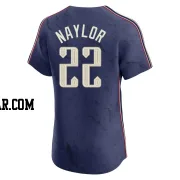 Josh Naylor Men's Cleveland Guardians Navy Elite 2024 City Connect Jersey