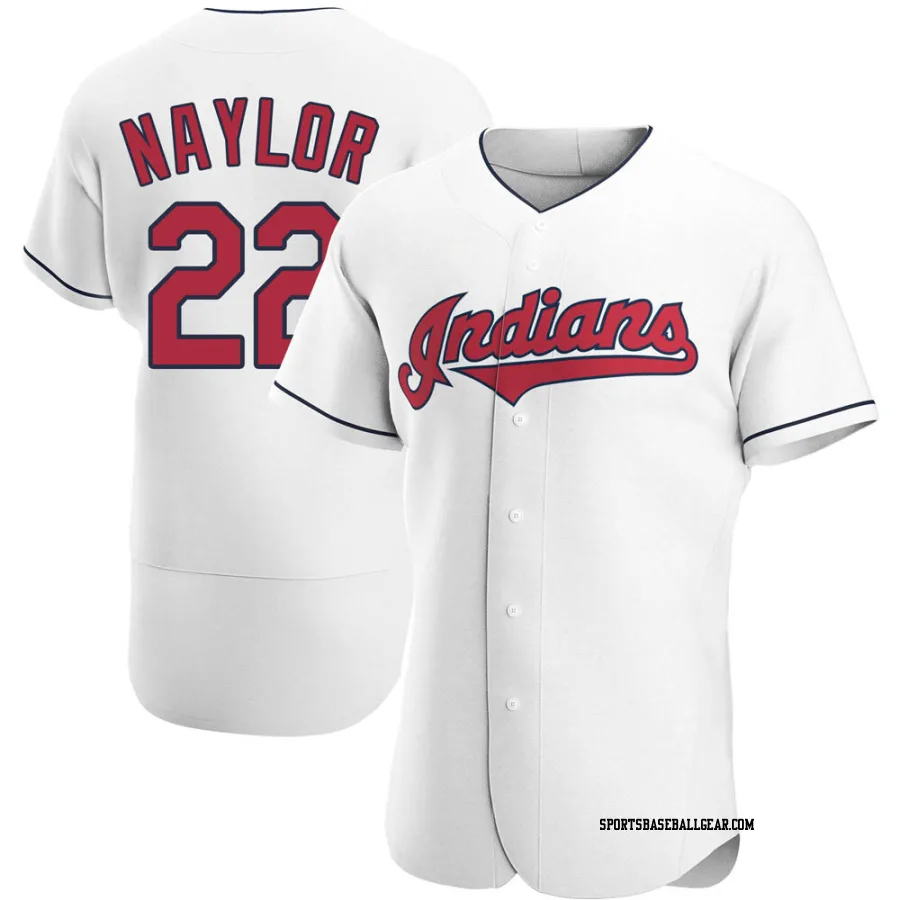 Josh Naylor Men's Cleveland Guardians White Authentic Home Jersey