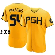 Josh Palacios Men's Pittsburgh Pirates Gold Authentic 2023 City Connect Jersey