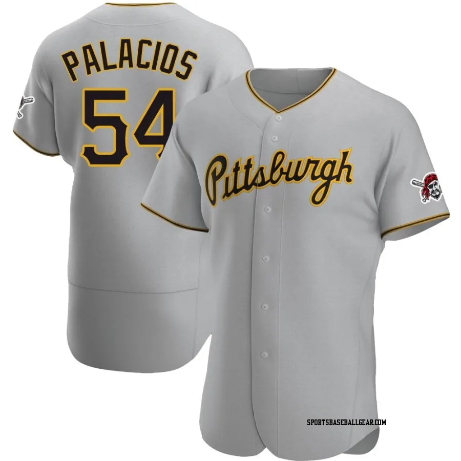 Josh Palacios Men's Pittsburgh Pirates Gray Authentic Road Jersey