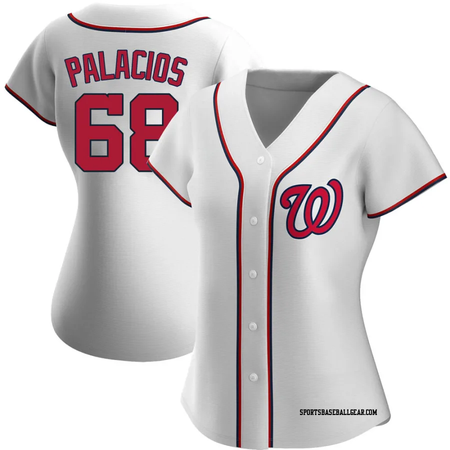 Josh Palacios Women's Washington Nationals White Authentic Home Jersey