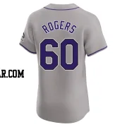Josh Rogers Men's Colorado Rockies Gray Elite Road Jersey