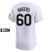 Josh Rogers Men's Colorado Rockies White Elite Home Jersey