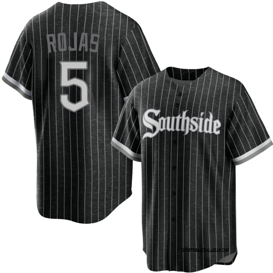 Josh Rojas Men's Chicago White Sox Black Replica 2021 City Connect Jersey