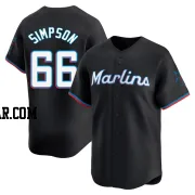 Josh Simpson Men's Miami Marlins Black Limited Alternate Jersey