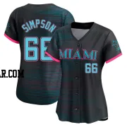 Josh Simpson Women's Miami Marlins Black Limited 2025 City Connect Jersey