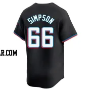 Josh Simpson Youth Miami Marlins Black Limited Alternate Jersey
