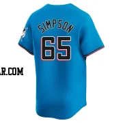 Josh Simpson Youth Miami Marlins Blue Limited Alternate Jersey