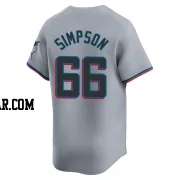 Josh Simpson Youth Miami Marlins Gray Limited Road Jersey