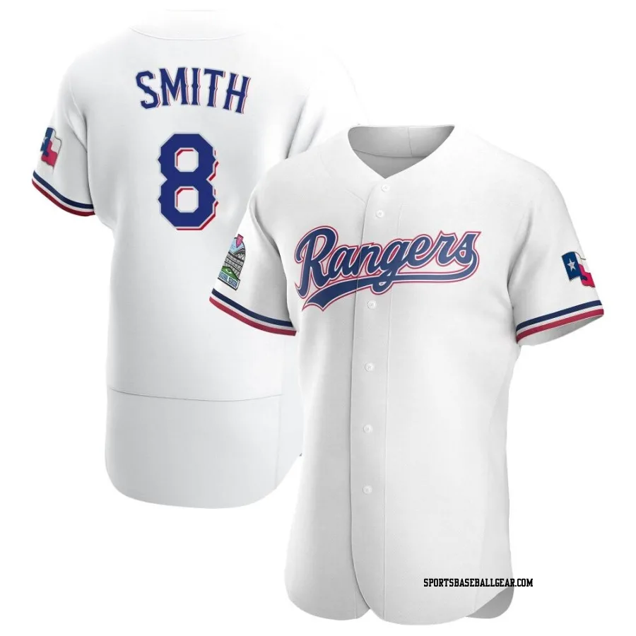Josh Smith Men's Texas Rangers White Authentic Home Jersey
