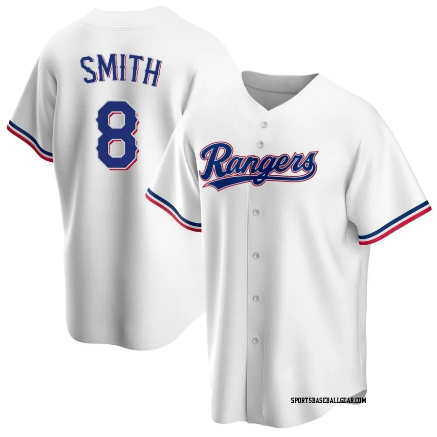 Josh Smith Men's Texas Rangers White Replica Home Jersey