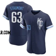 Josh Staumont Men's Kansas City Royals Navy Authentic 2022 City Connect Jersey