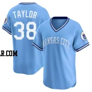 Josh Taylor Men's Kansas City Royals Light Blue Limited Throwback Cooperstown Collection Jersey