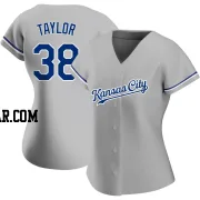 Josh Taylor Women's Kansas City Royals Gray Replica Road Jersey