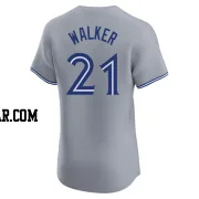 Josh Walker Men's Toronto Blue Jays Gray Elite Road Jersey