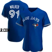 Josh Walker Men's Toronto Blue Jays Royal Authentic Alternate Jersey