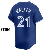 Josh Walker Men's Toronto Blue Jays Royal Limited Alternate Jersey