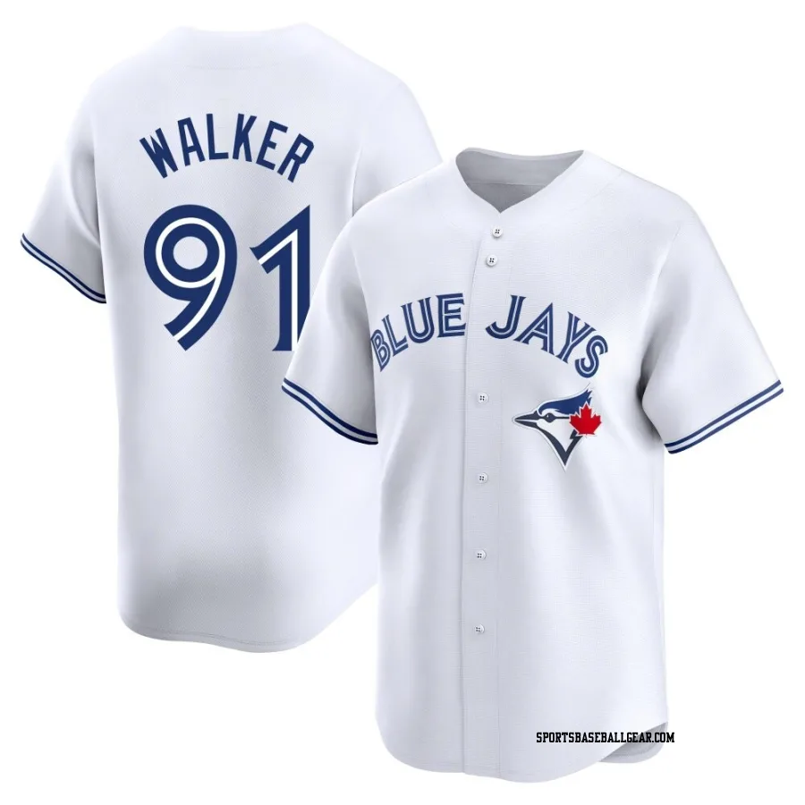 Josh Walker Youth Toronto Blue Jays White Limited Home Jersey
