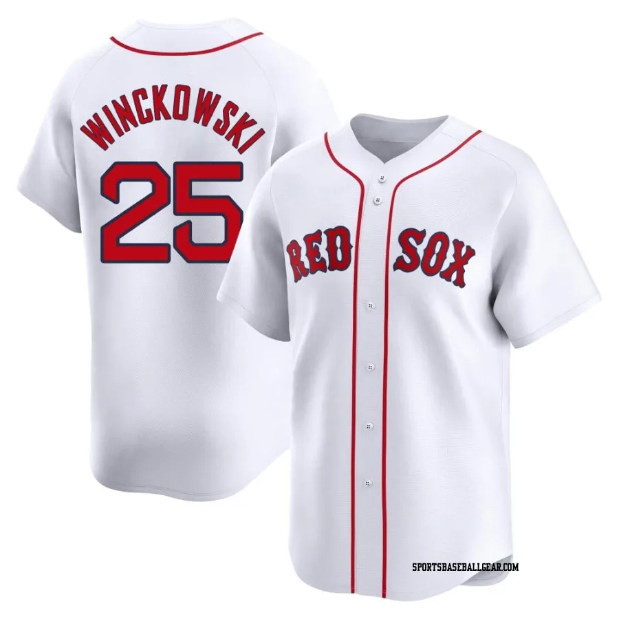 Josh Winckowski Men's Boston Red Sox White Limited Home Jersey