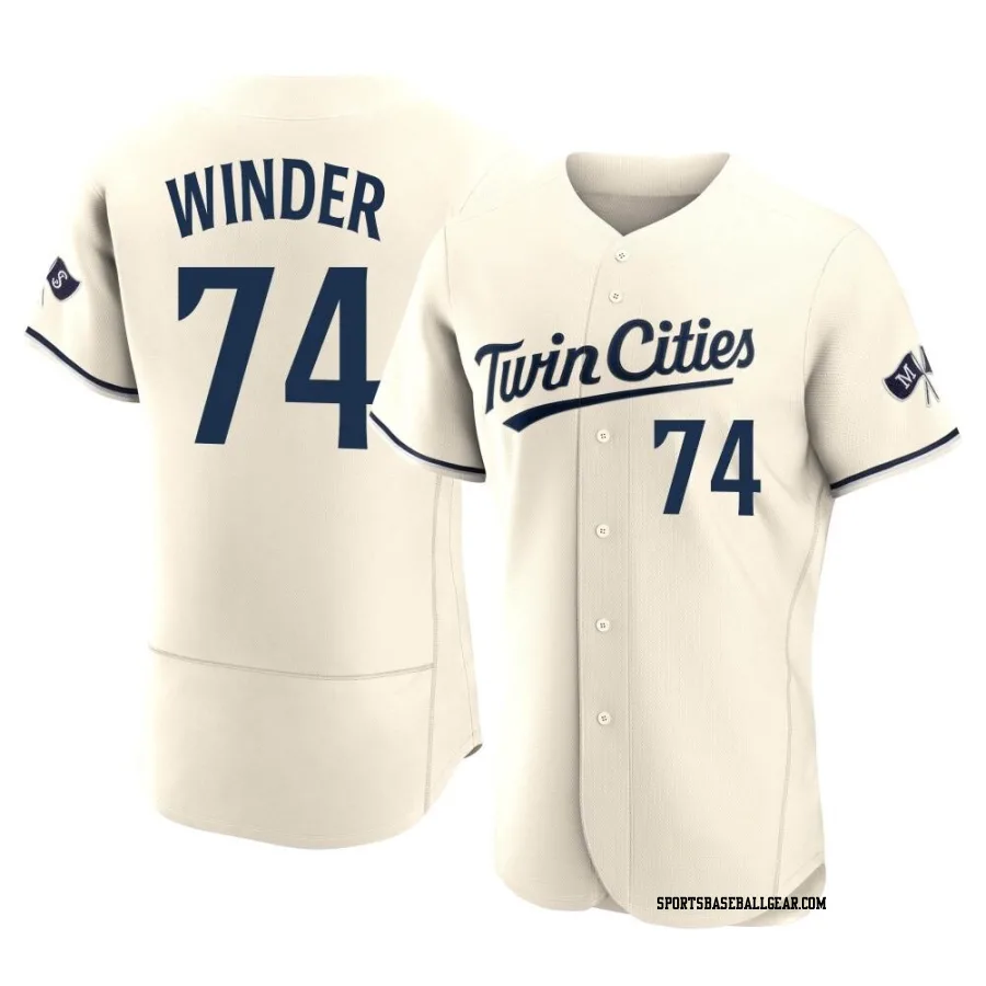Josh Winder Men's Minnesota Twins Cream Authentic Alternate 2023 Jersey