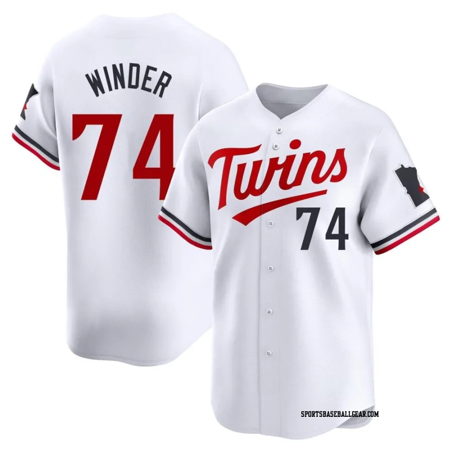 Josh Winder Youth Minnesota Twins White Limited Home Jersey
