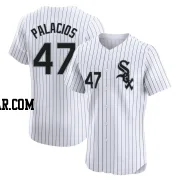 Joshua Palacios Men's Chicago White Sox White Elite Home Jersey