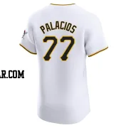 Joshua Palacios Men's Pittsburgh Pirates White Elite Home Jersey